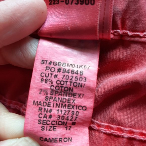 Vintage True Religion Cameron Red Distressed Women's Jeans Siz 12 - Picture 5 of 11